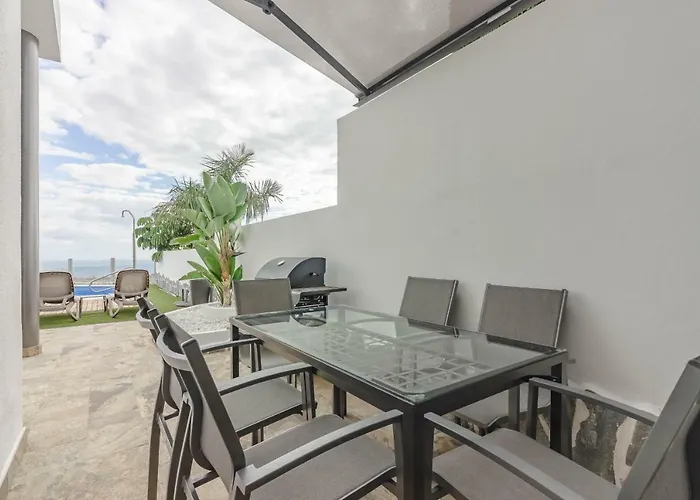 Isabella, Luxury With Heated Pool Ocean View In Adeje, Tenerife * アデヘ